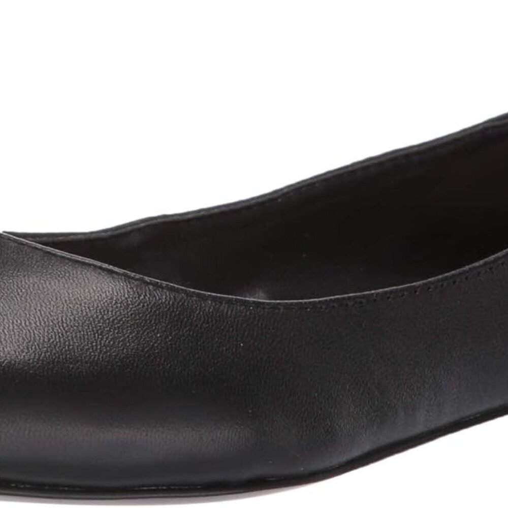 Womens Flats Almond-Toe Leather-Synthetic Baskets Weave Size 7.5